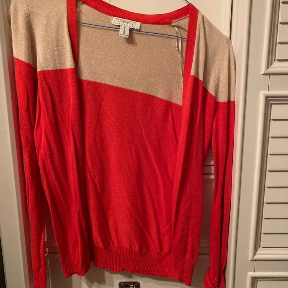 Orange & tan sweater